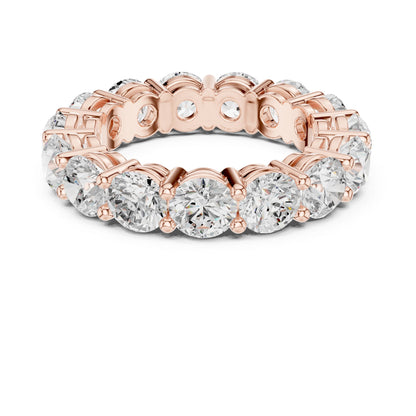 Round Lab Grown Diamond Pave Engagement Ring