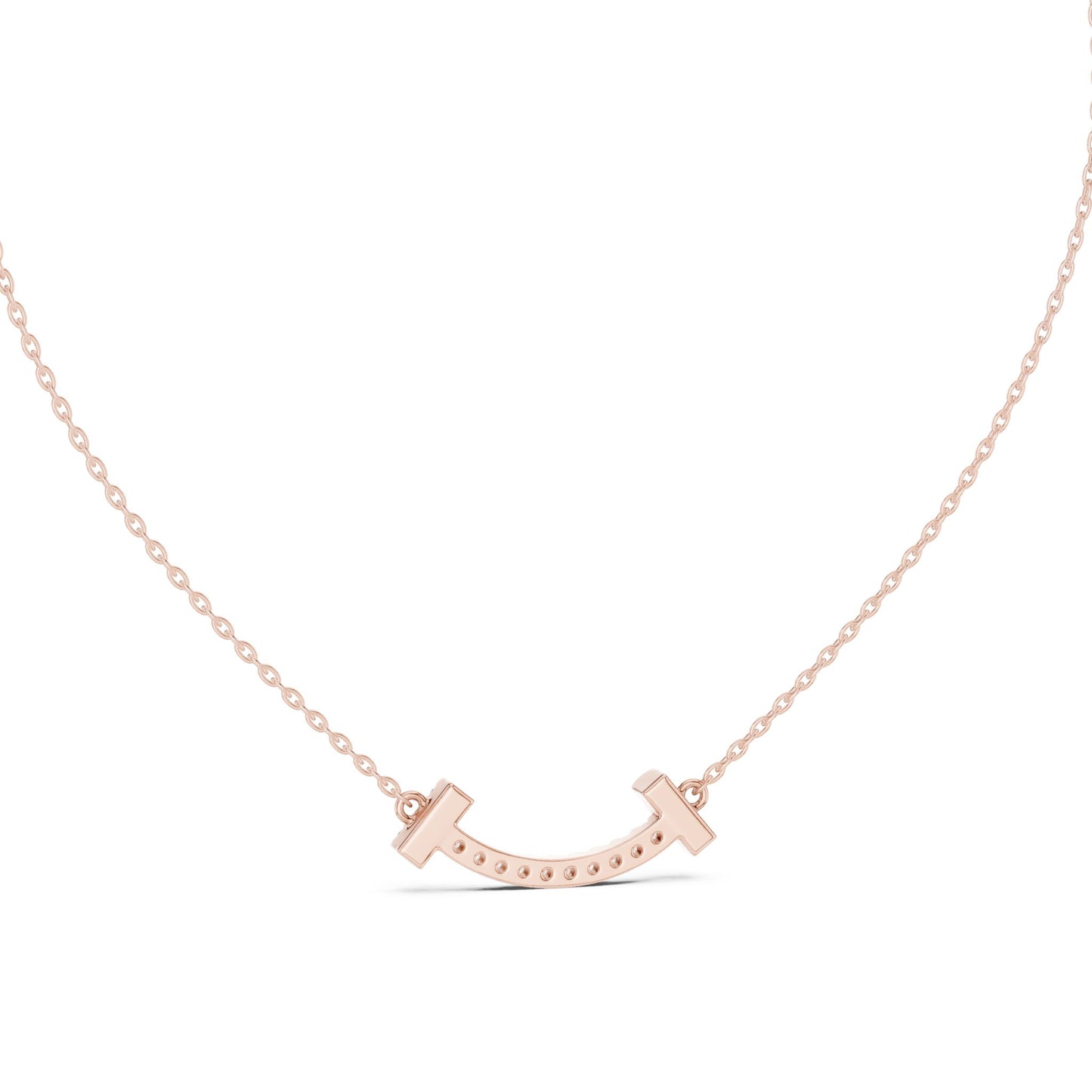 Round Lab Grown Diamond Pave Pendant
