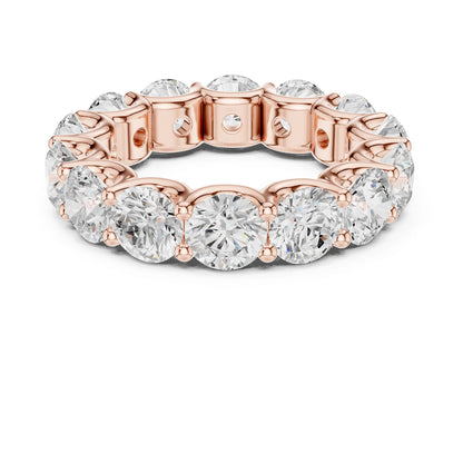 Round Lab Grown Diamond Pave Engagement Ring