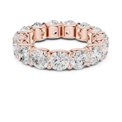 Round Lab Grown Diamond Pave Engagement Ring
