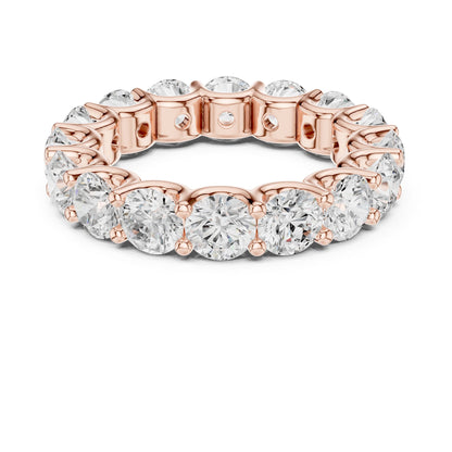 Round Lab Grown Diamond Pave Engagement Ring