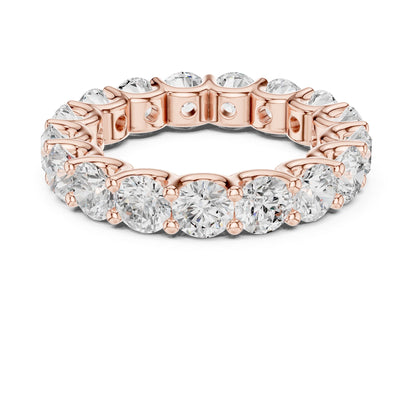 Round Lab Grown Diamond Pave Engagement Ring