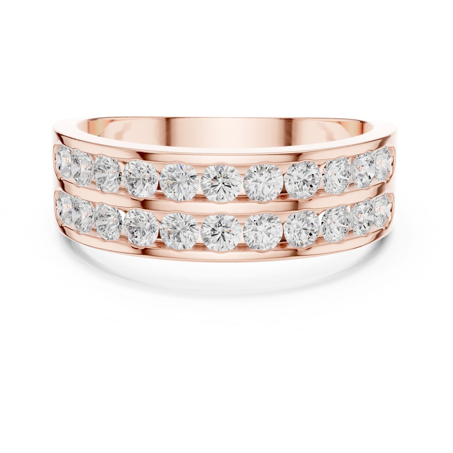 Men's Round Lab Grown Diamond Pave Ring