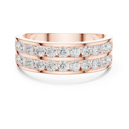 Men's Round Lab Grown Diamond Pave Ring