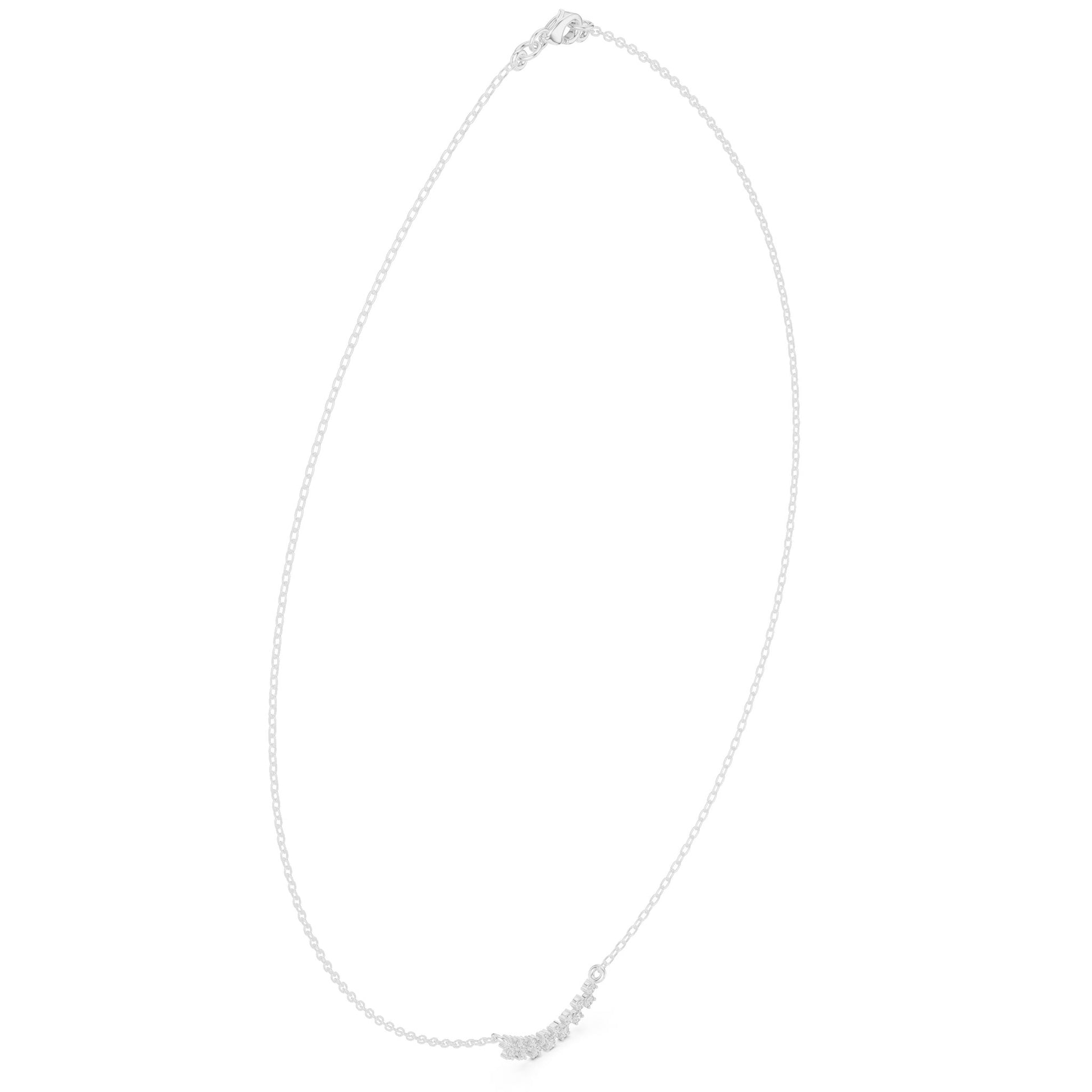 Round Lab Grown Diamond Pave Pendant