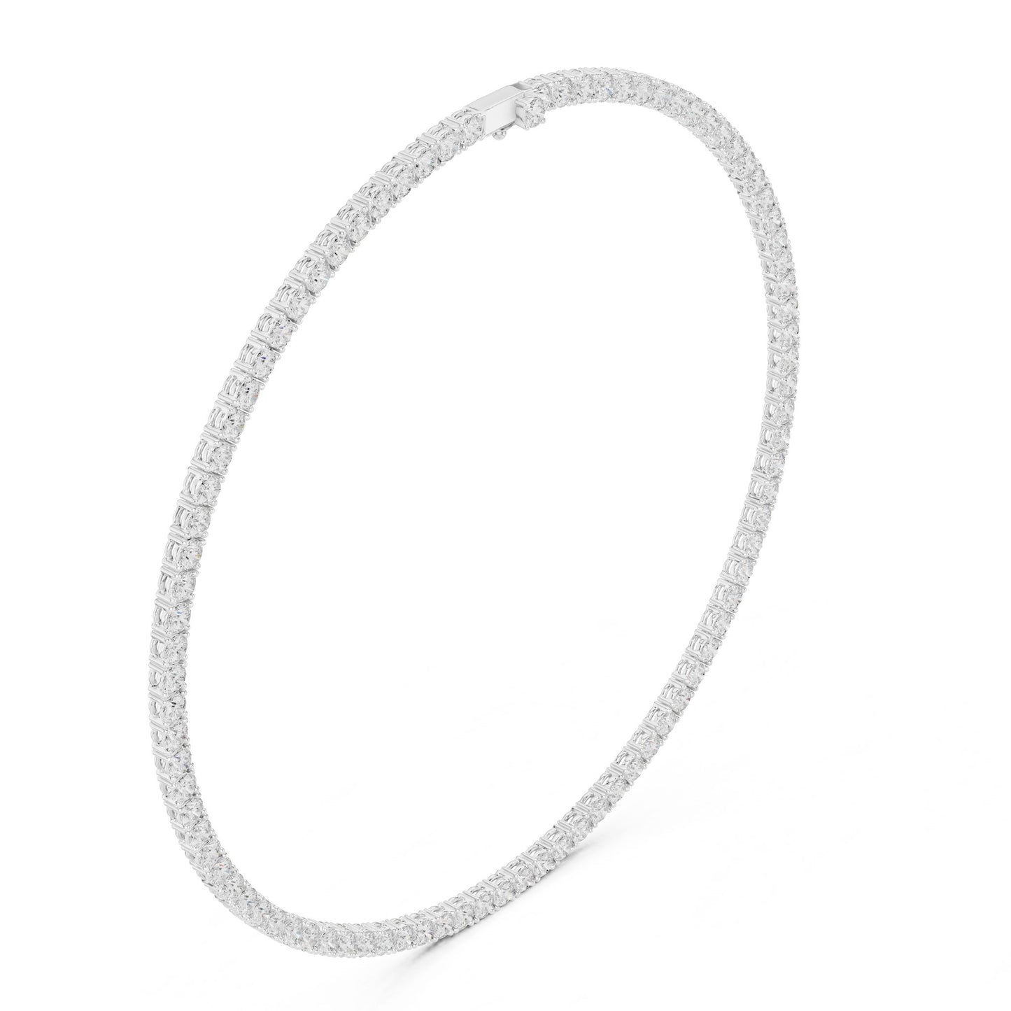 Round Lab Grown Diamond Pave Pendant