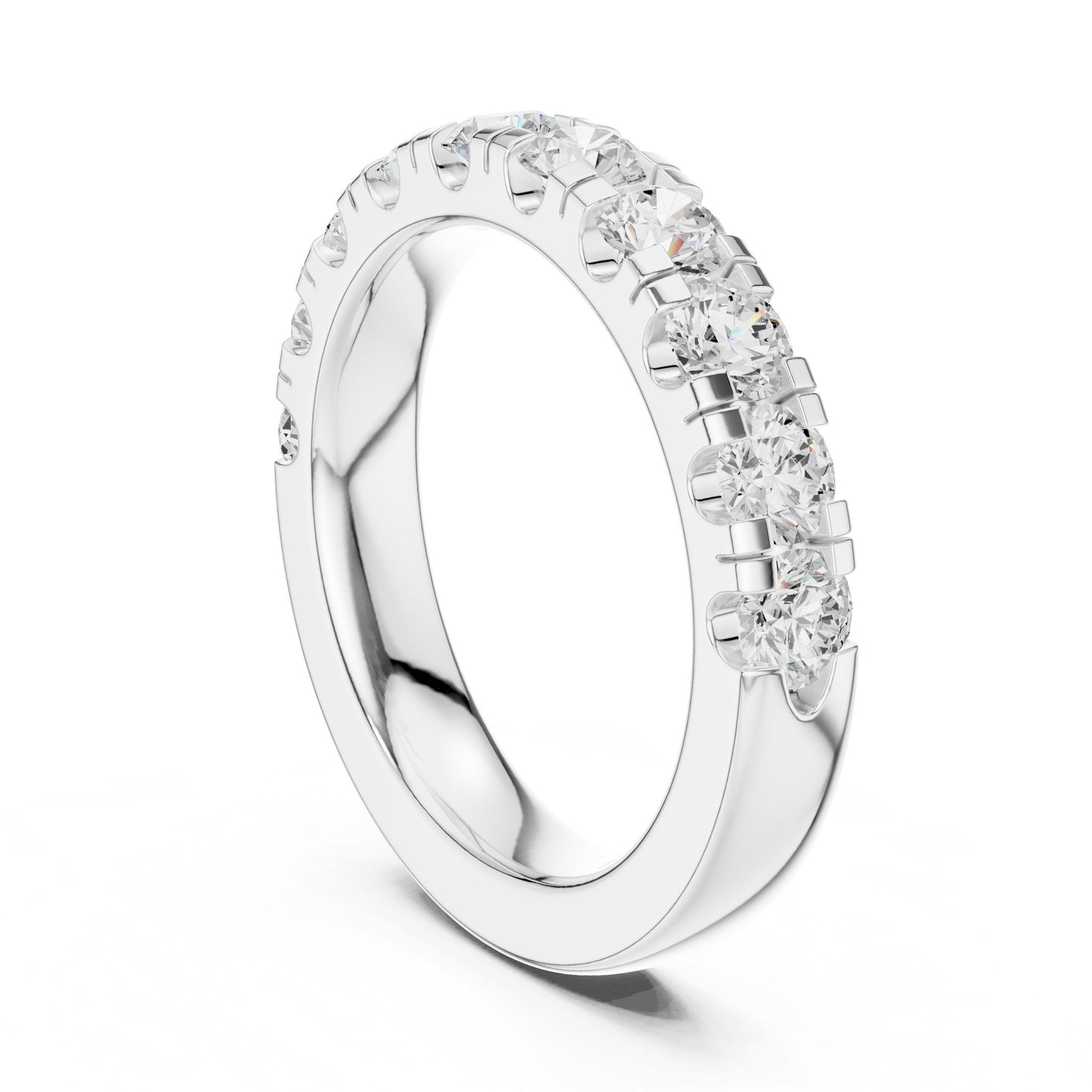 Round Lab Grown Diamond Pave Engagement Ring
