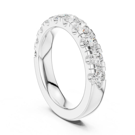 Round Lab Grown Diamond Pave Engagement Ring