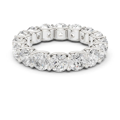 Round Lab Grown Diamond Pave Engagement Ring
