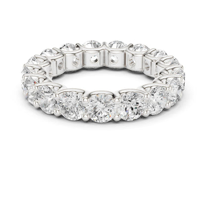 Round Lab Grown Diamond Pave Engagement Ring