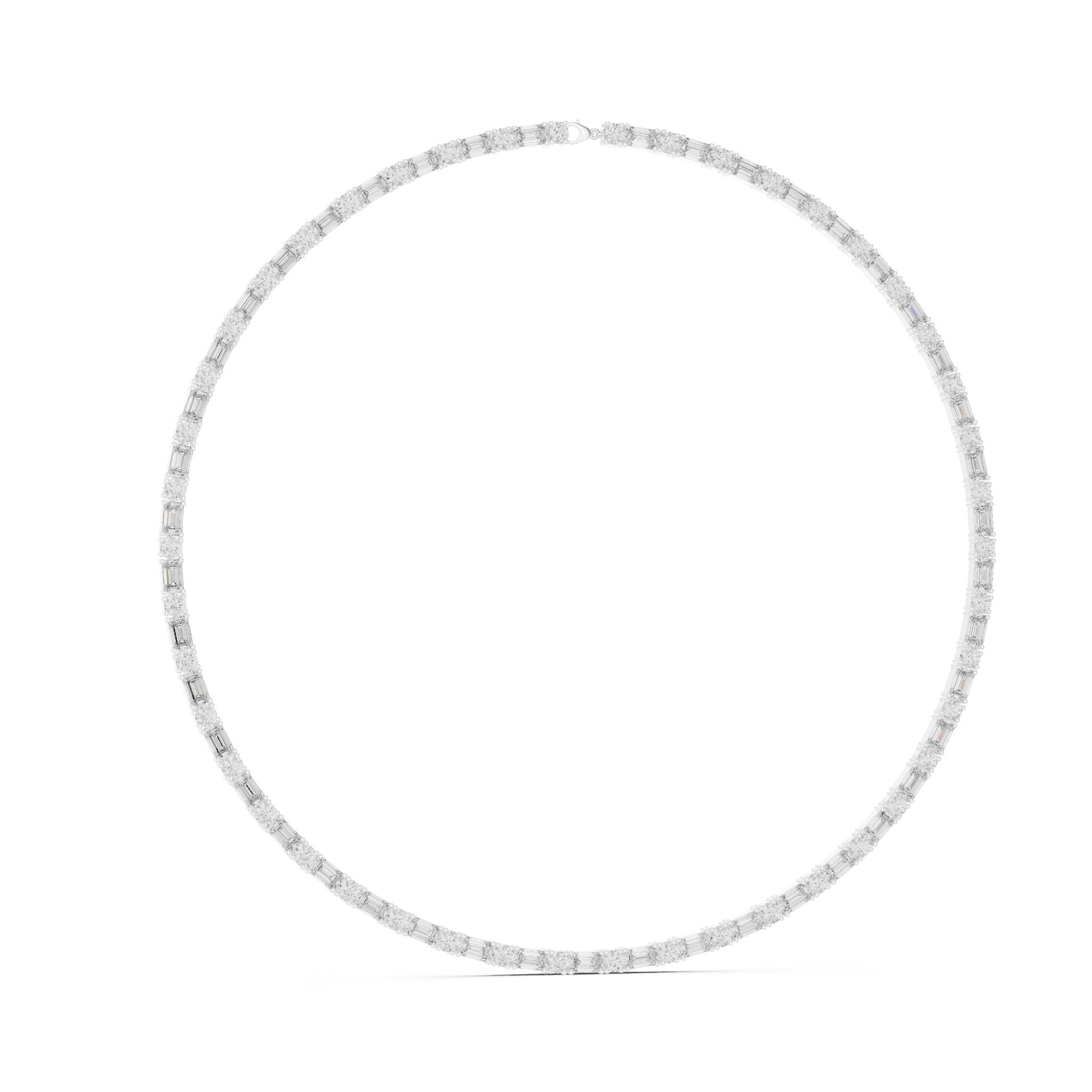 Round Lab Grown Diamond Pave Pendant