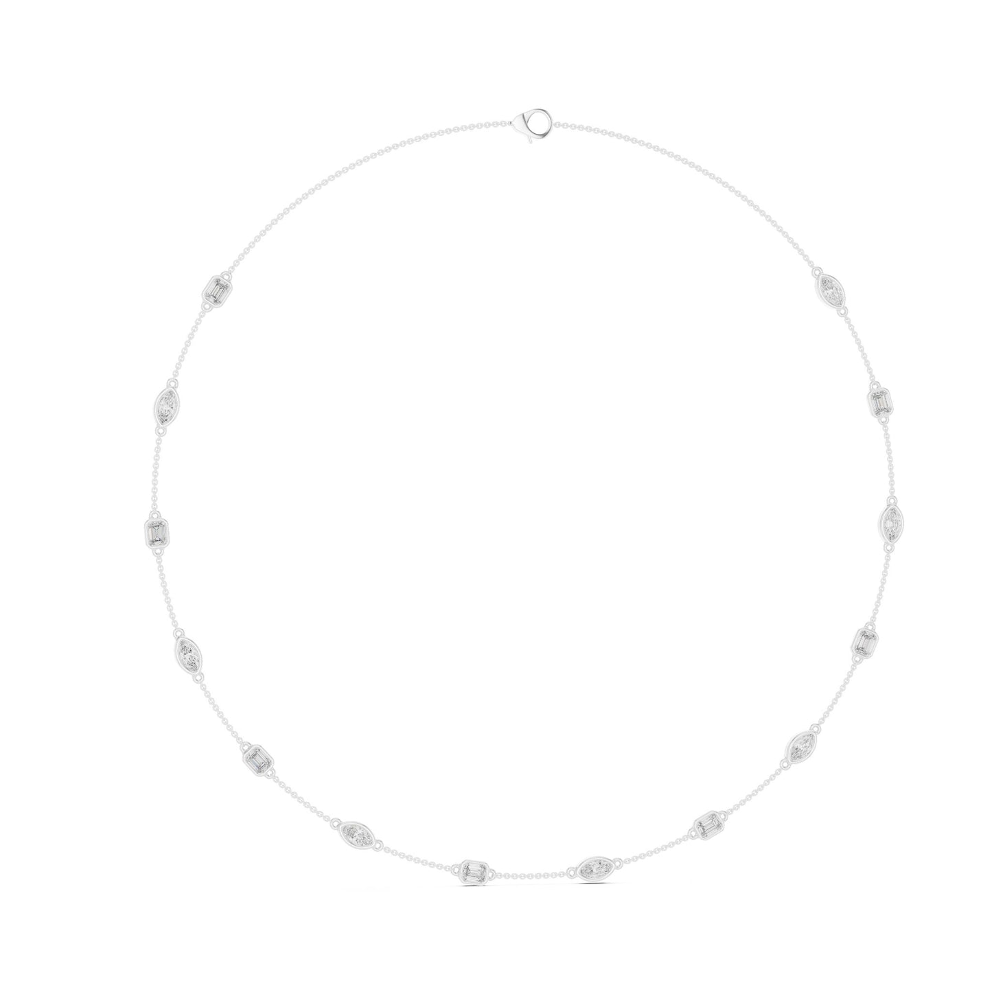 Round Lab Grown Diamond Pave Pendant