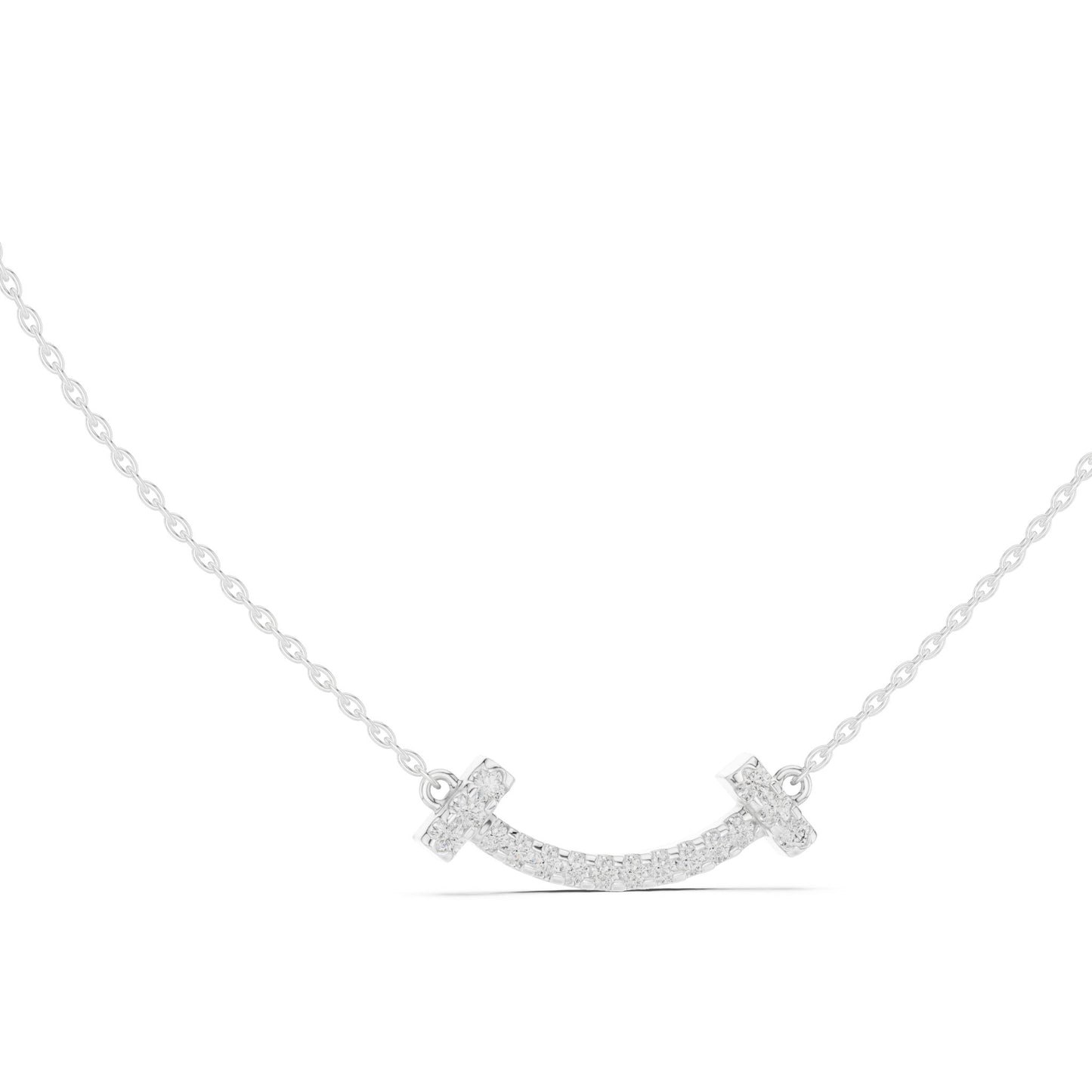Round Lab Grown Diamond Pave Pendant