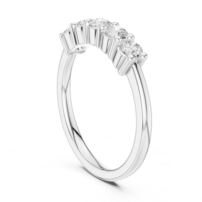 Round Lab Grown Diamond Pave Engagement Ring