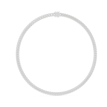 Round Lab Grown Diamond Pave Pendant