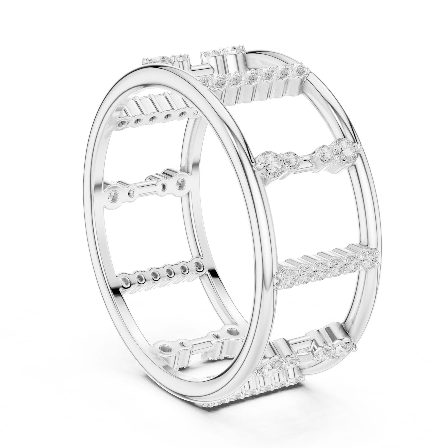 Women's Round Lab Grown Diamond Pave Ring