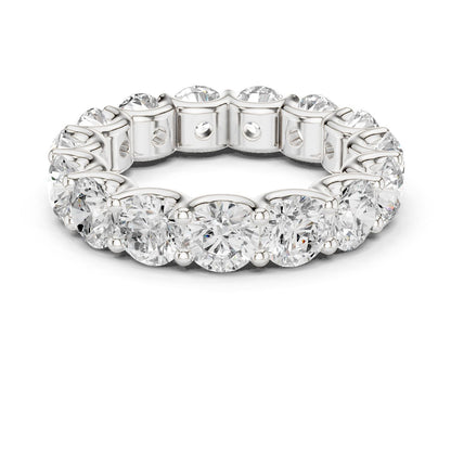 Round Lab Grown Diamond Pave Engagement Ring