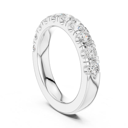 Round Lab Grown Diamond Pave Engagement Ring