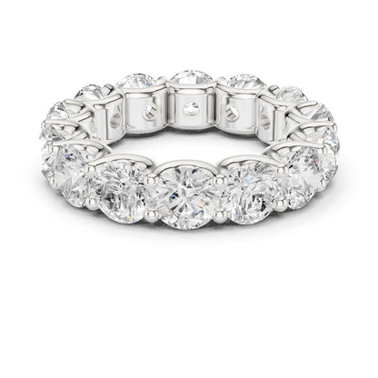 Round Lab Grown Diamond Pave Engagement Ring
