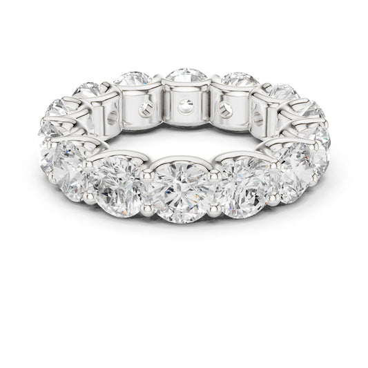 Round Lab Grown Diamond Pave Engagement Ring