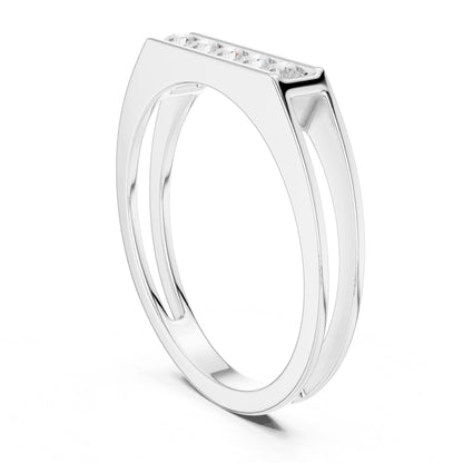 Men's Round Lab Grown Diamond Pave Ring