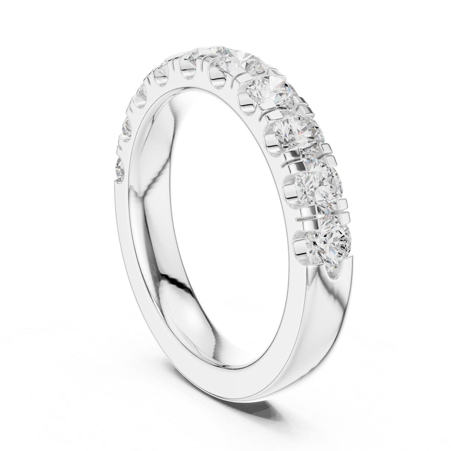 Round Lab Grown Diamond Pave Engagement Ring