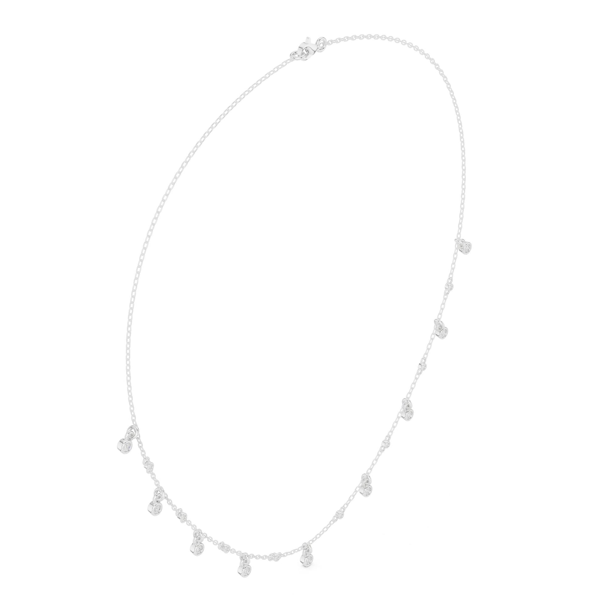 Round Lab Grown Diamond Pave Pendant