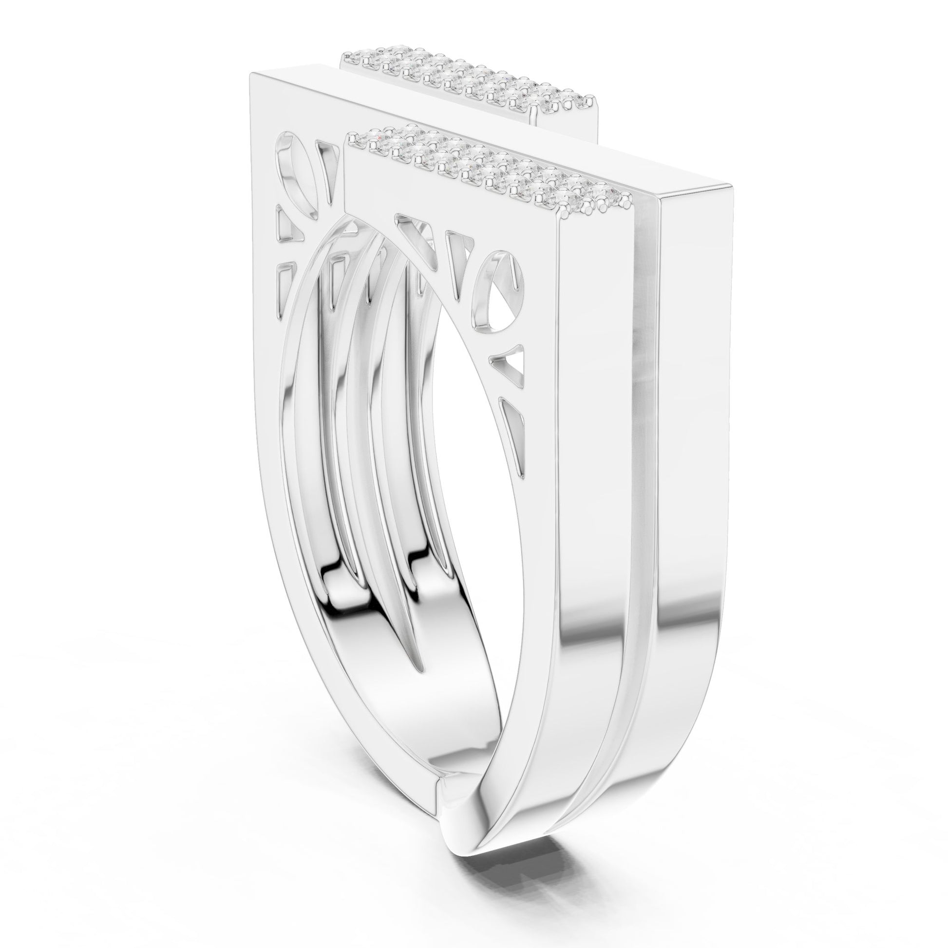 Women's Round Lab Grown Diamond Pave Ring
