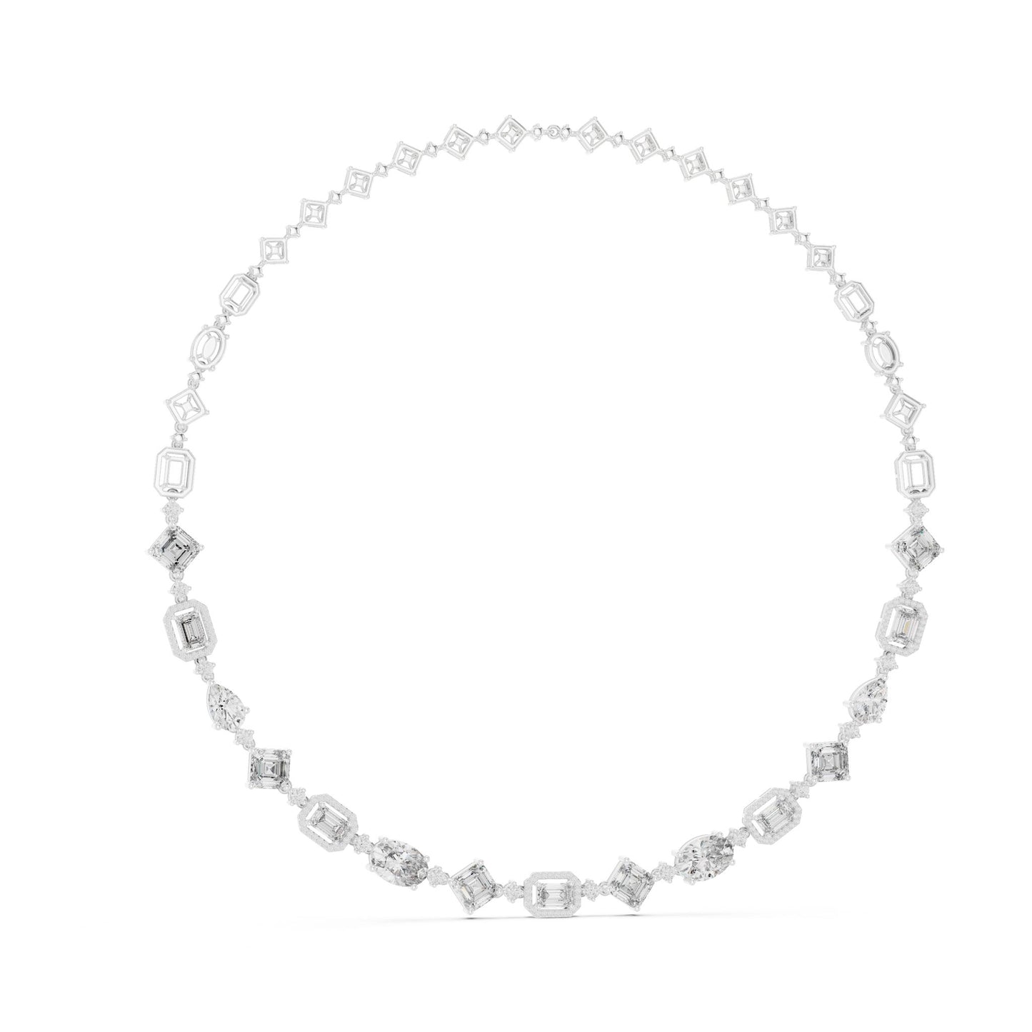 Round Lab Grown Diamond Pave Pendant