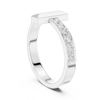 Men's Round Lab Grown Diamond Pave Ring