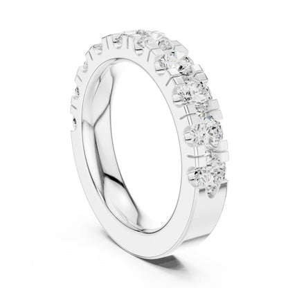 Round Lab Grown Diamond Pave Engagement Ring