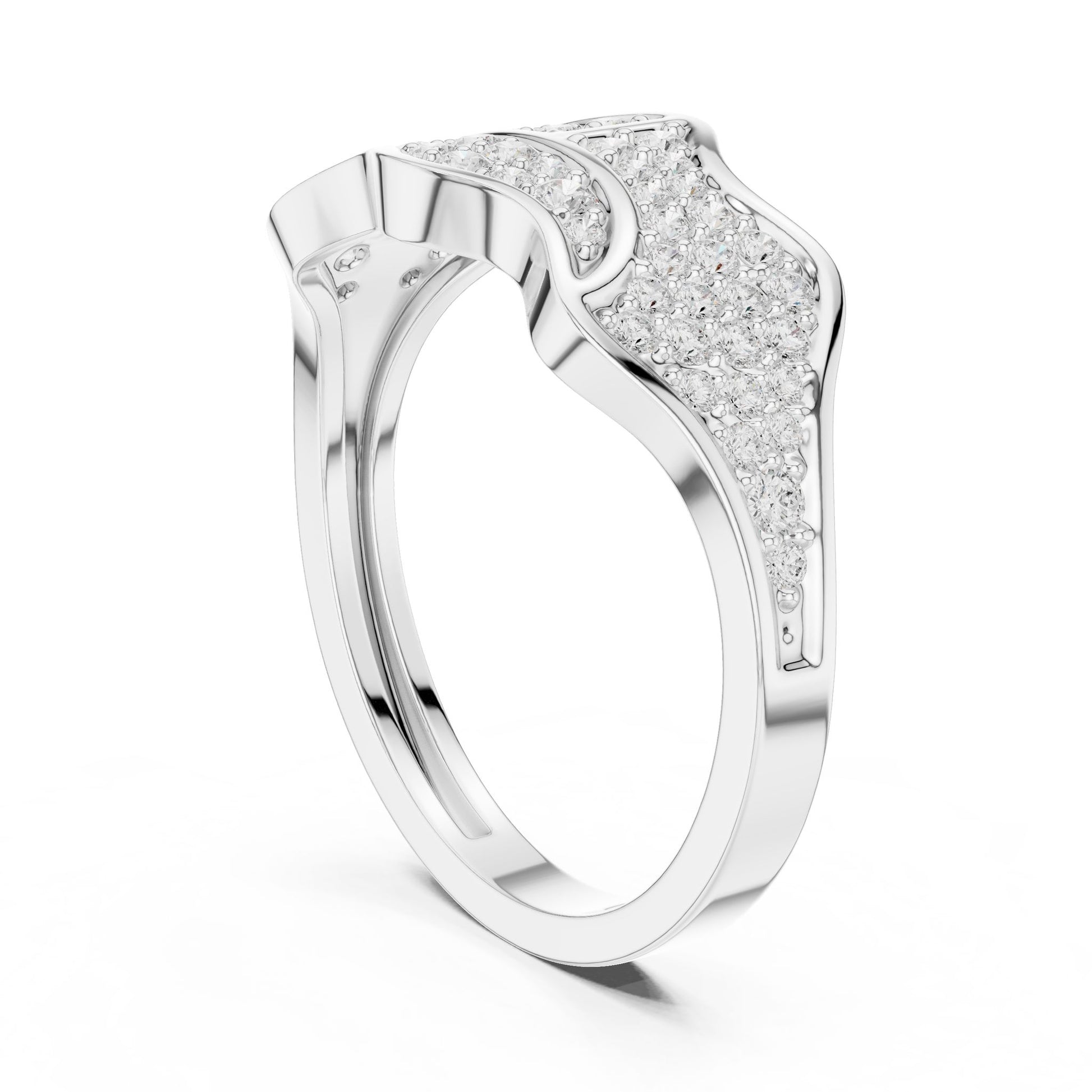 Men's Round Lab Grown Diamond Pave Ring