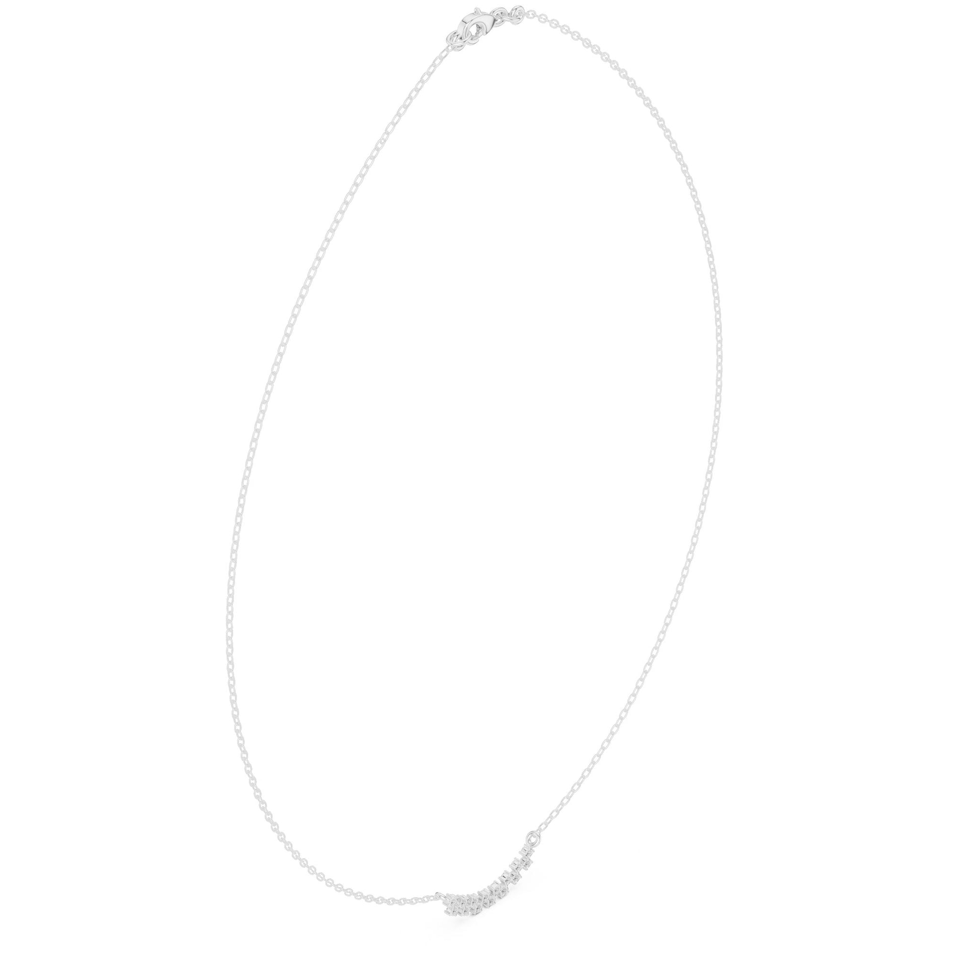 Round Lab Grown Diamond Pave Pendant
