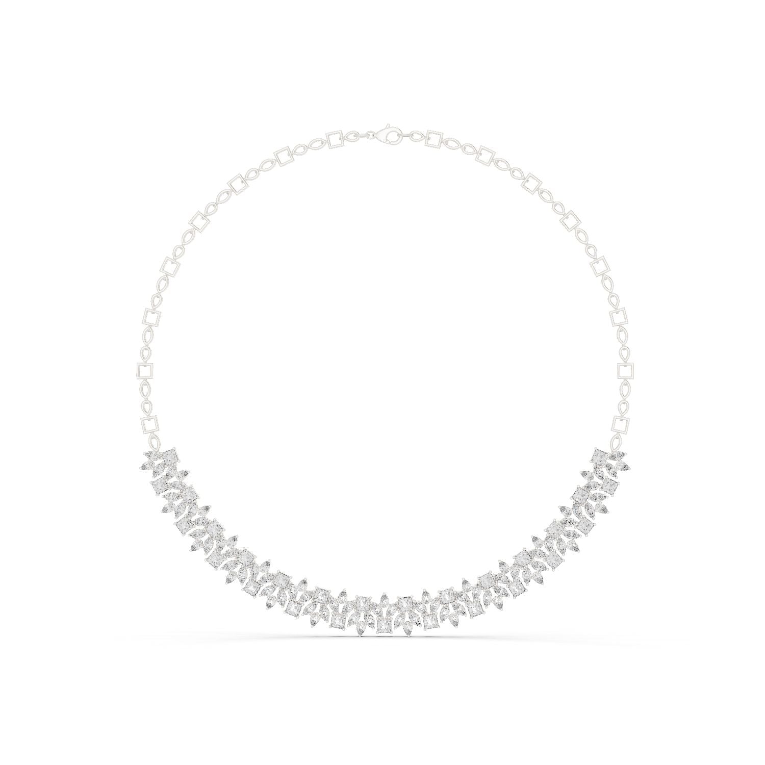 Round Lab Grown Diamond Pave Pendant