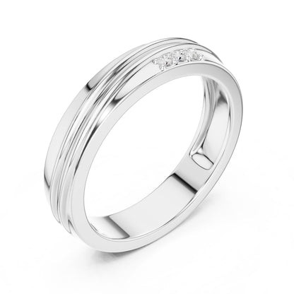 Men's Round Lab Grown Diamond Pave Ring
