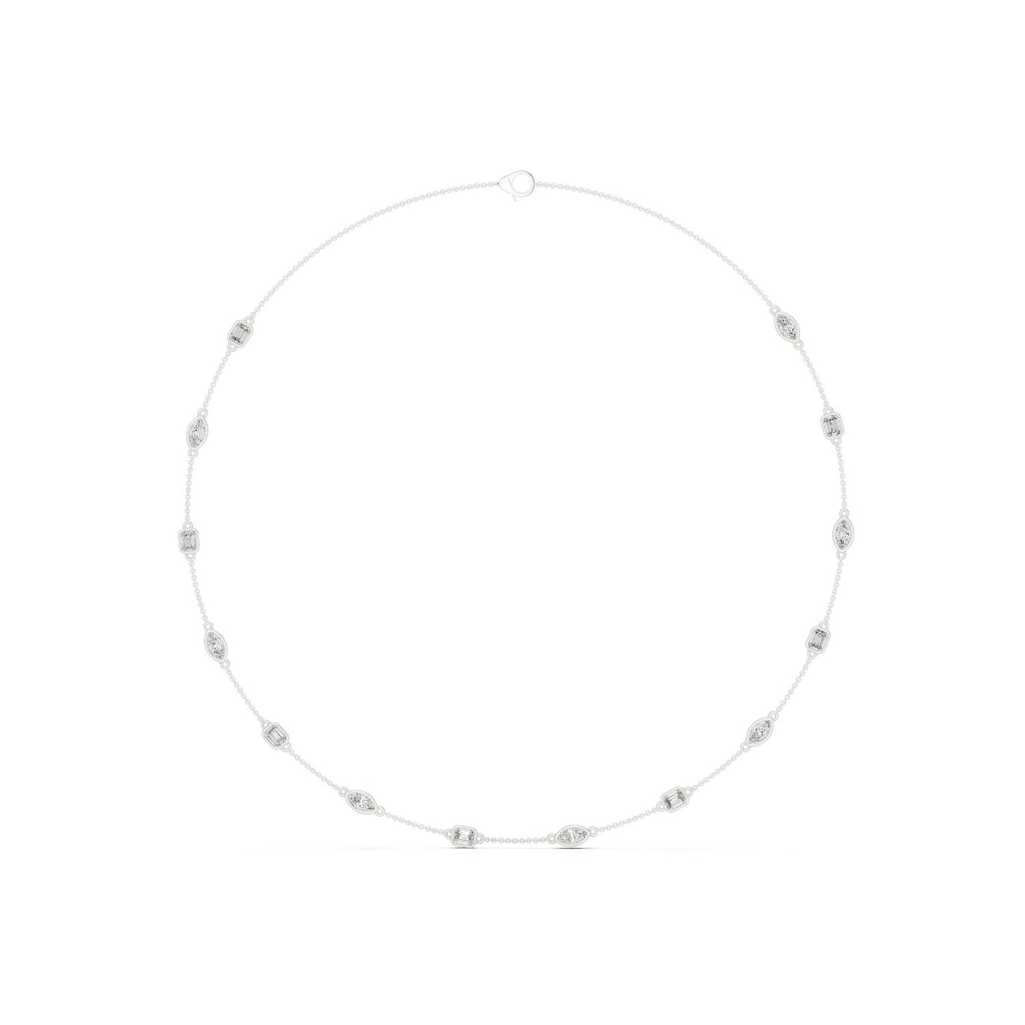Round Lab Grown Diamond Pave Pendant