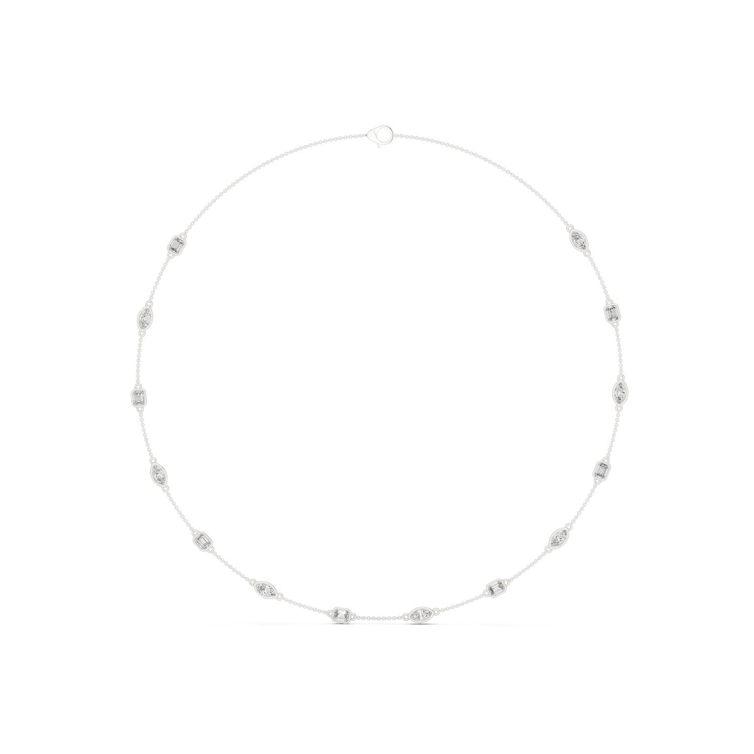 Round Lab Grown Diamond Pave Pendant