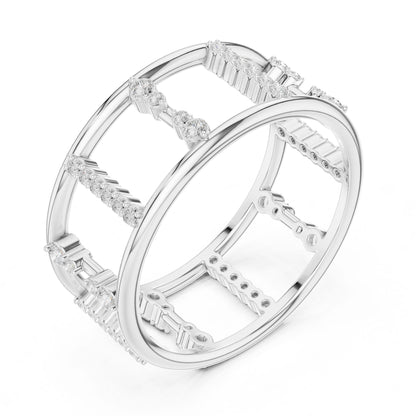 Women's Round Lab Grown Diamond Pave Ring