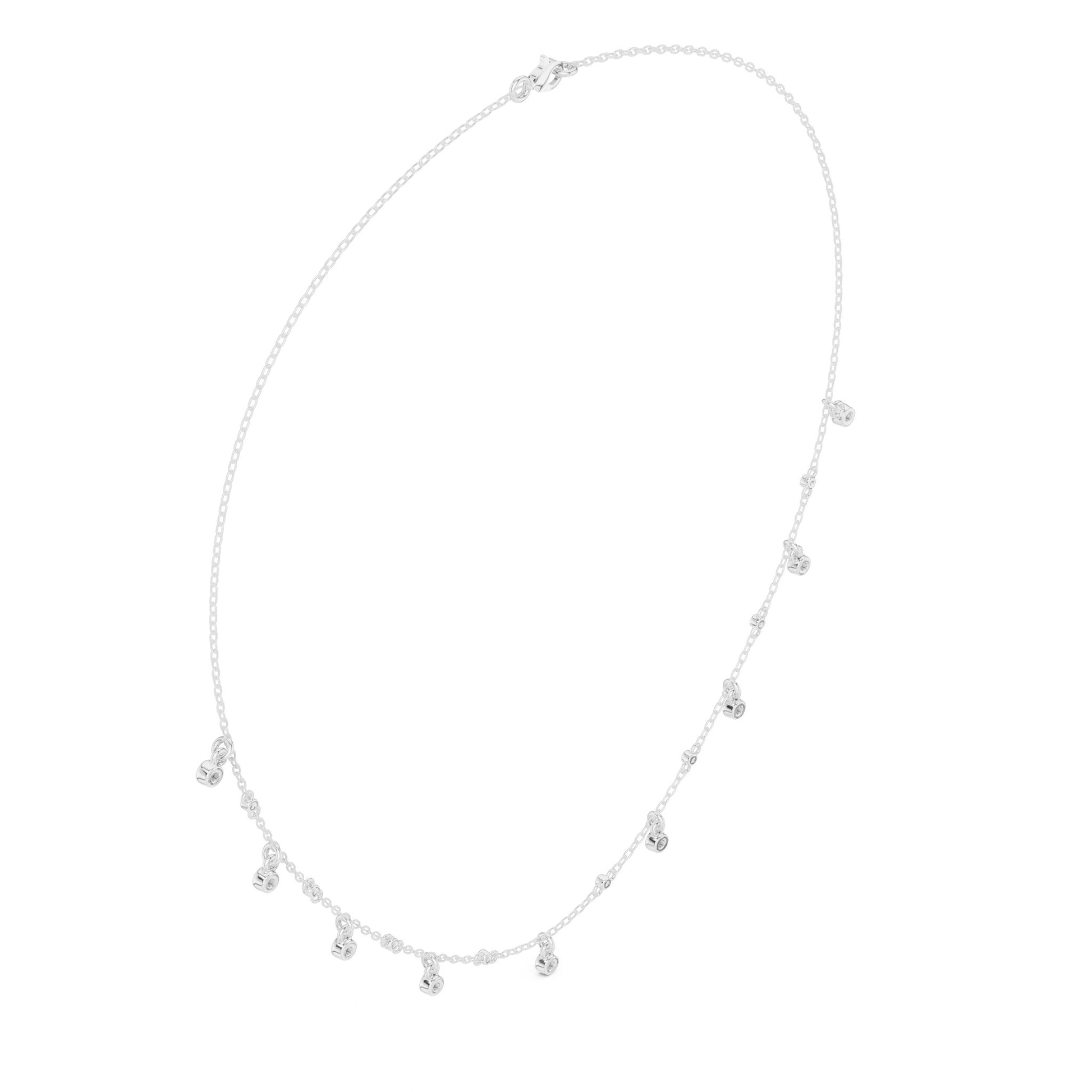 Round Lab Grown Diamond Pave Pendant