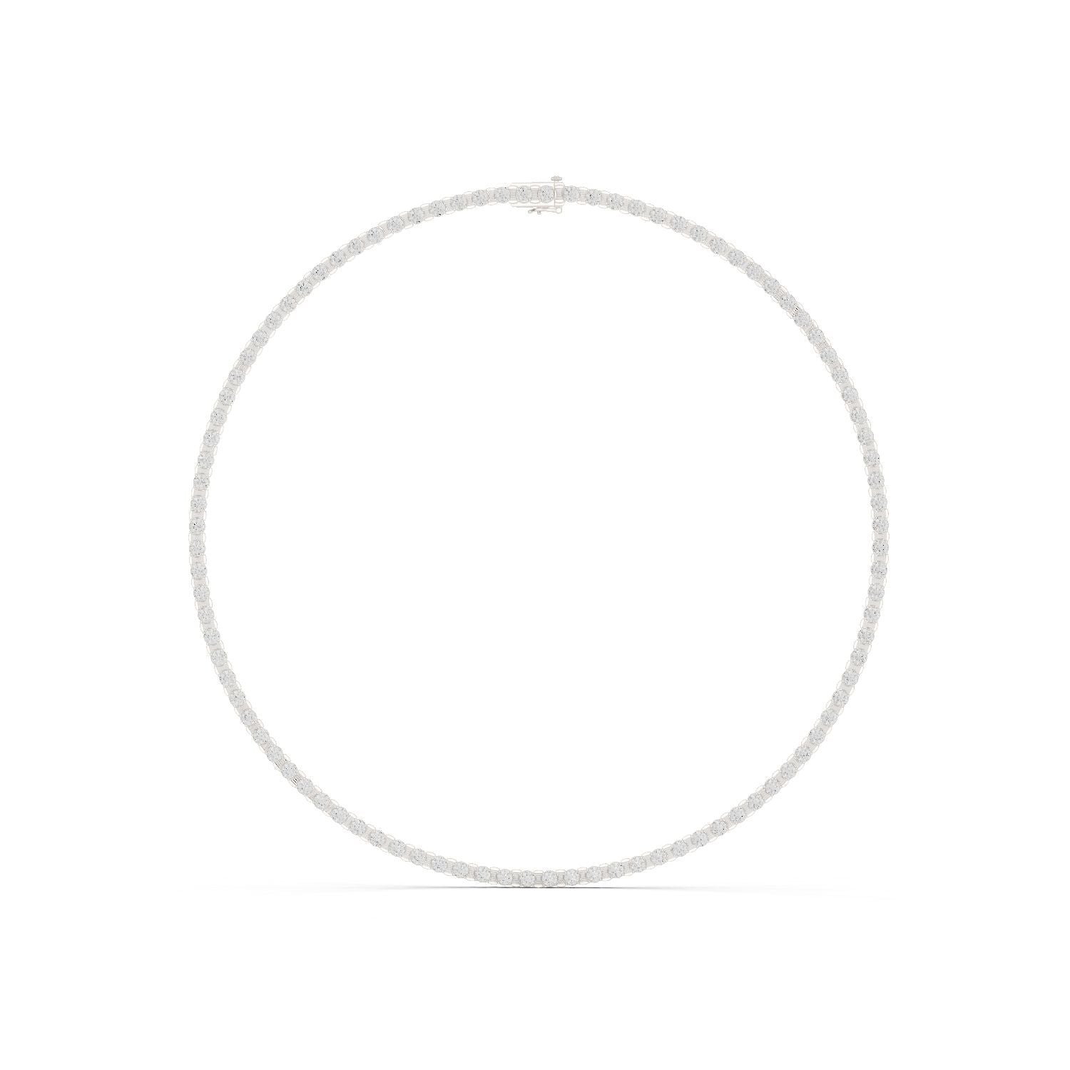 Round Lab Grown Diamond Pave Pendant
