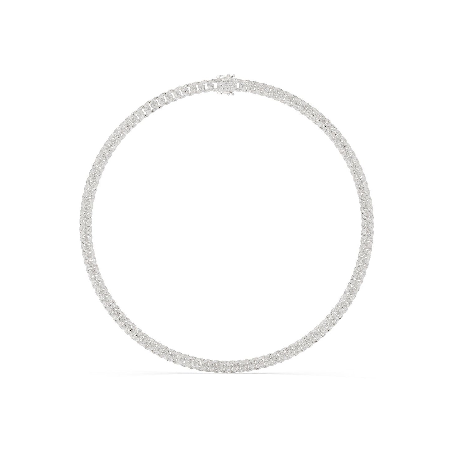 Round Lab Grown Diamond Pave Pendant