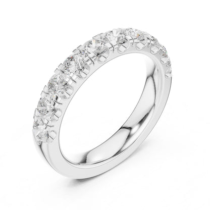 Round Lab Grown Diamond Pave Engagement Ring
