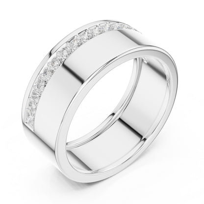 Men's Round Lab Grown Diamond Pave Ring