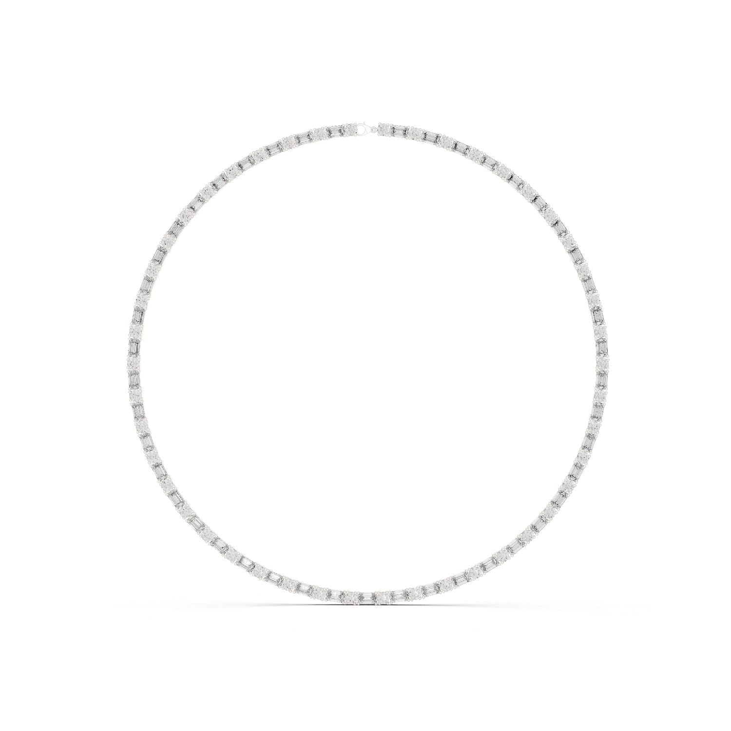 Round Lab Grown Diamond Pave Pendant