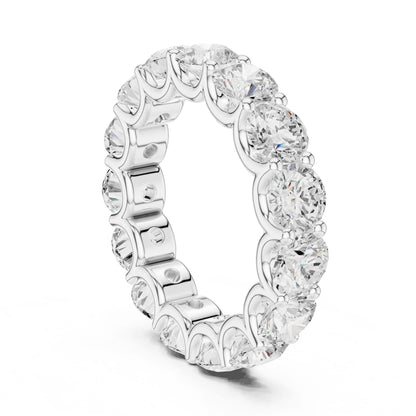 Round Lab Grown Diamond Pave Engagement Ring