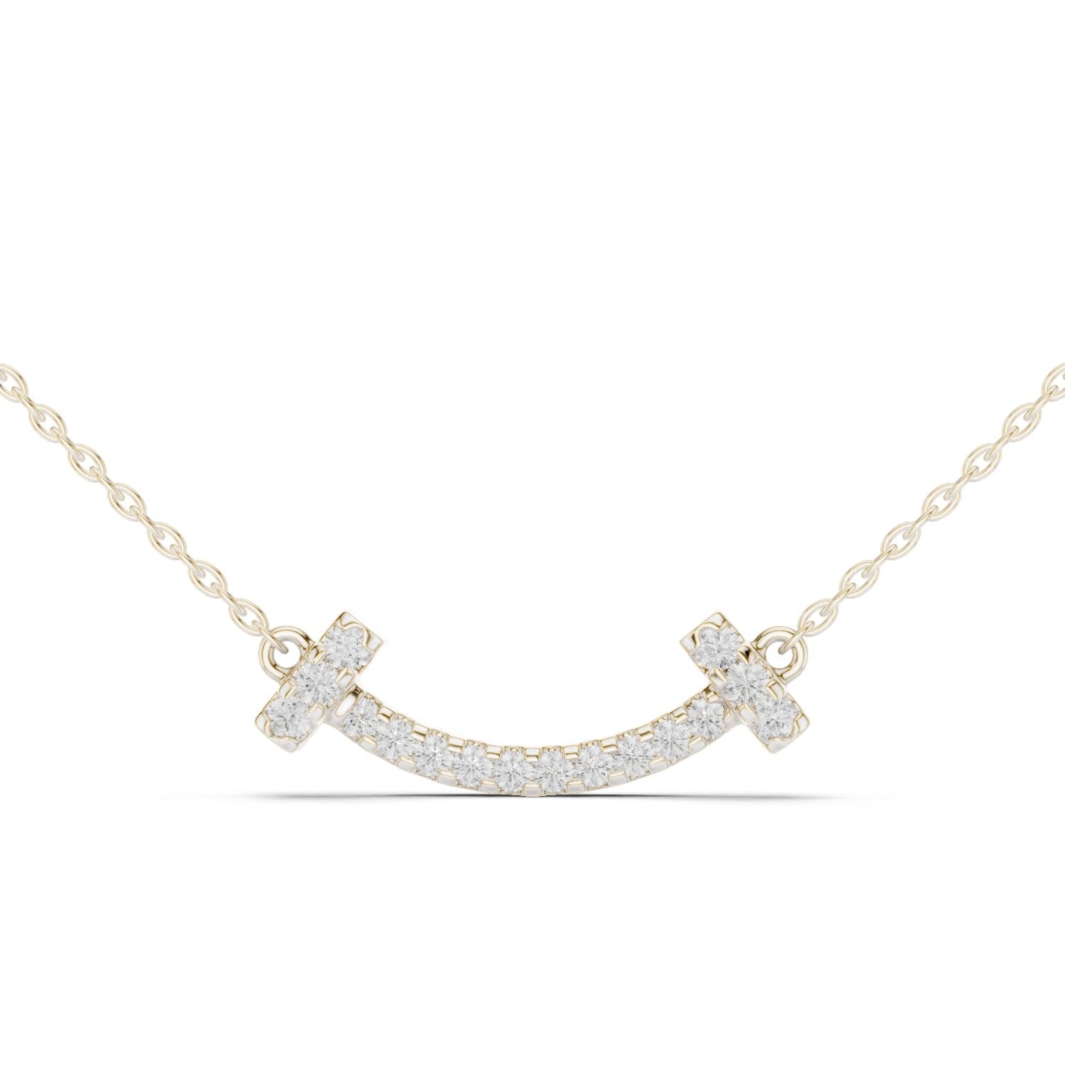 Round Lab Grown Diamond Pave Pendant