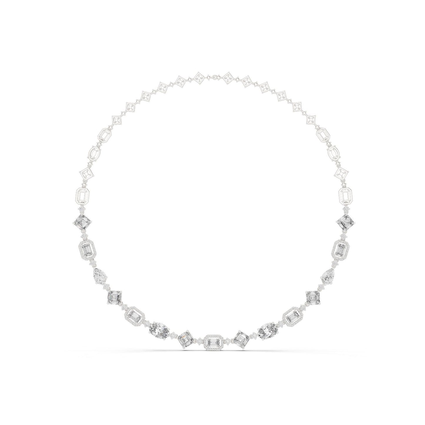 Round Lab Grown Diamond Pave Pendant