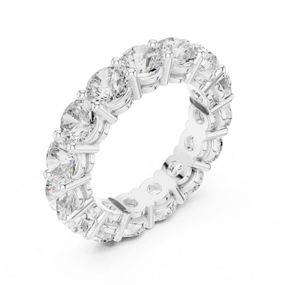 Round Lab Grown Diamond Pave Engagement Ring
