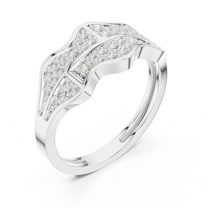 Men's Round Lab Grown Diamond Pave Ring