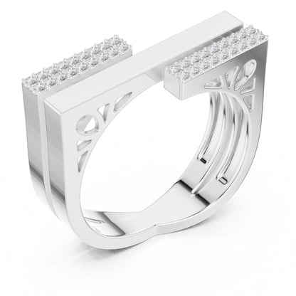Women's Round Lab Grown Diamond Pave Ring